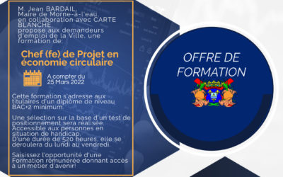 Offre de Formation / Chef(fe) De Projet En Économie Circulaire